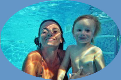 Babyschwimmen - Alexandra und Lorenz